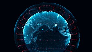 Animated Hologram Planet Earth v2
