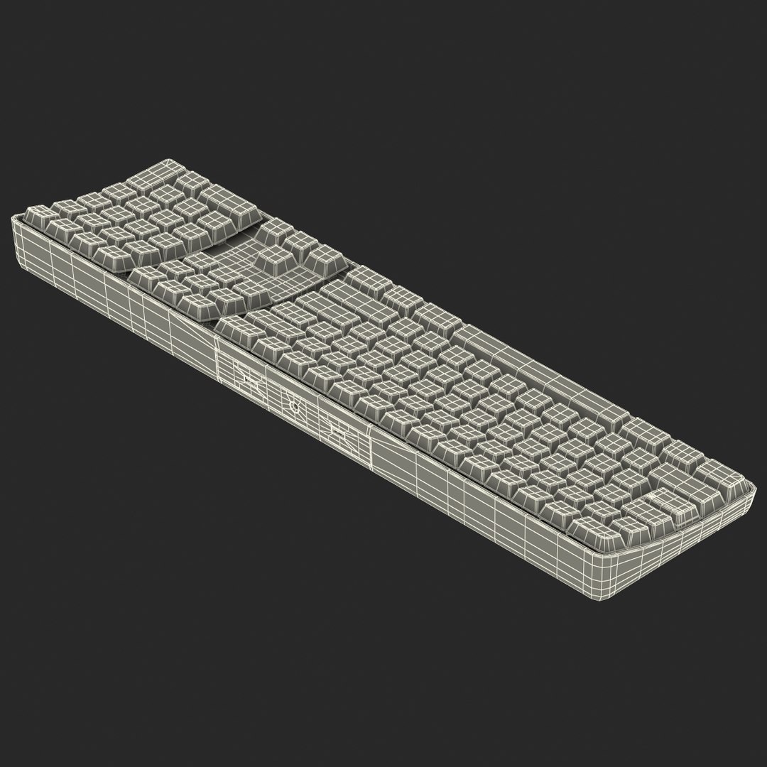 3d model of apple wireless keyboard 3