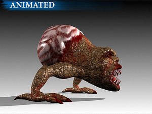 3d brain monster