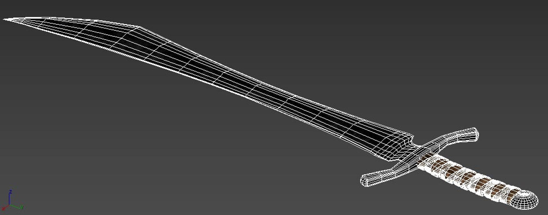Longsword metallic 3D model - TurboSquid 1421690
