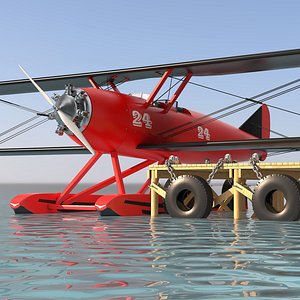 3D Floatplane and Pier model