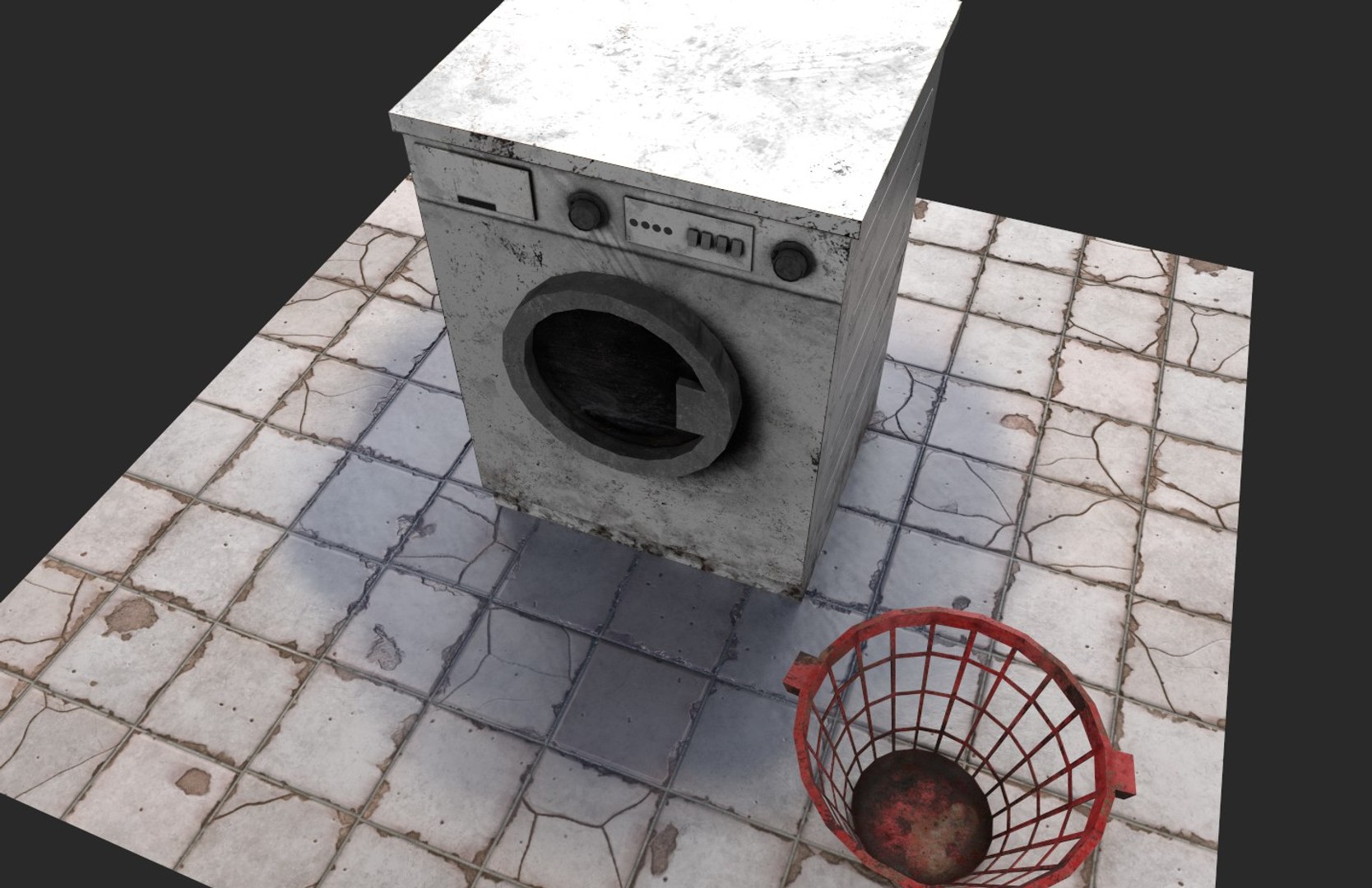 3D Low-poly Washing Machine - TurboSquid 1650458