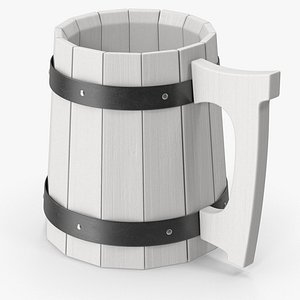 White Old Mug model