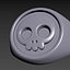 3D Imperium Skull Ring model