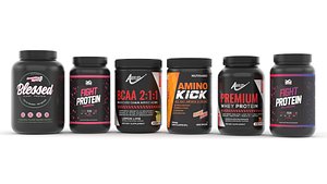 3D Protein Powder Collection