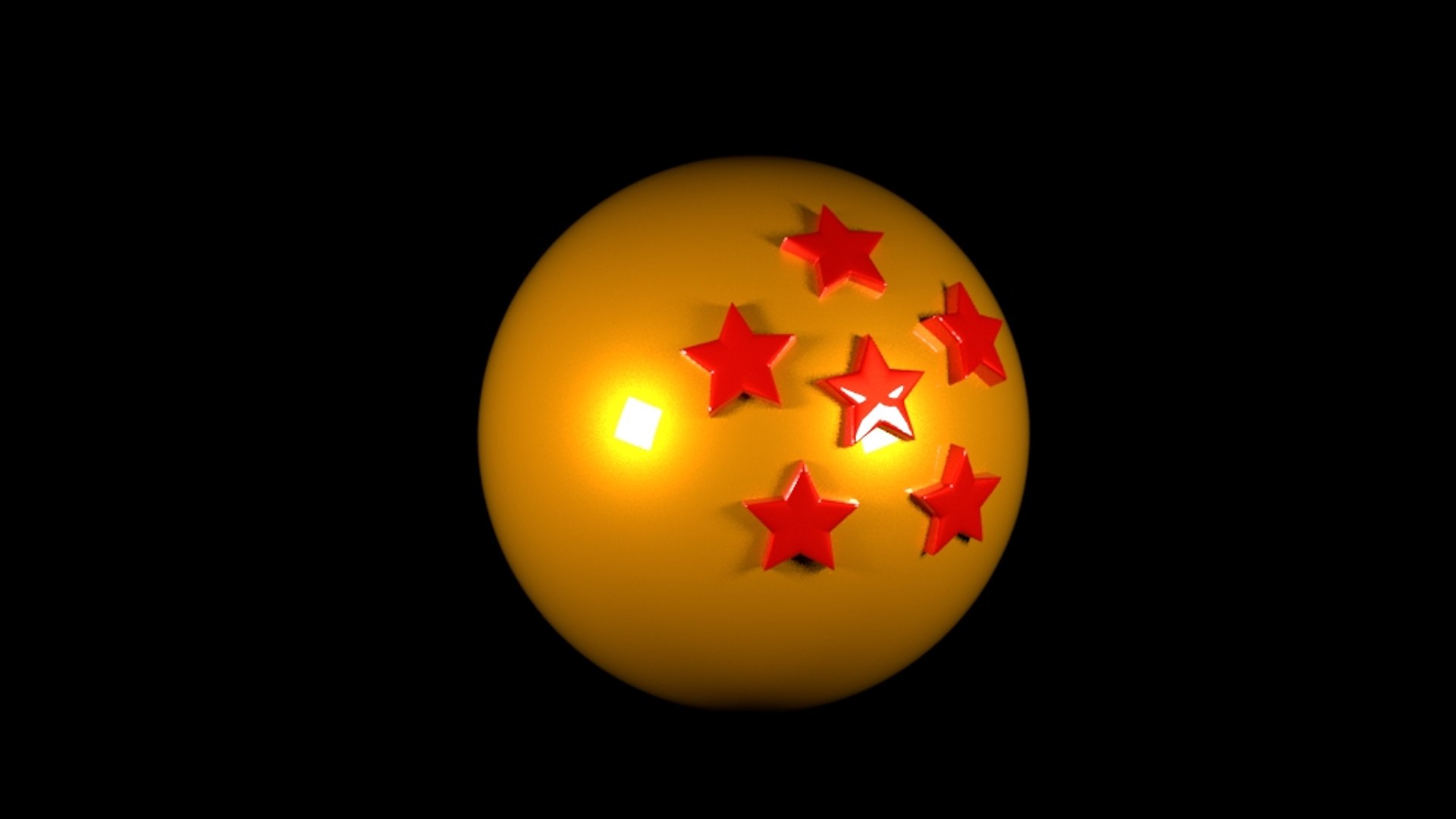 6 Star Dragonball 3d - Turbosquid 1573211