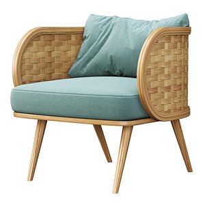 3D Victoria rattan chair XY40 model