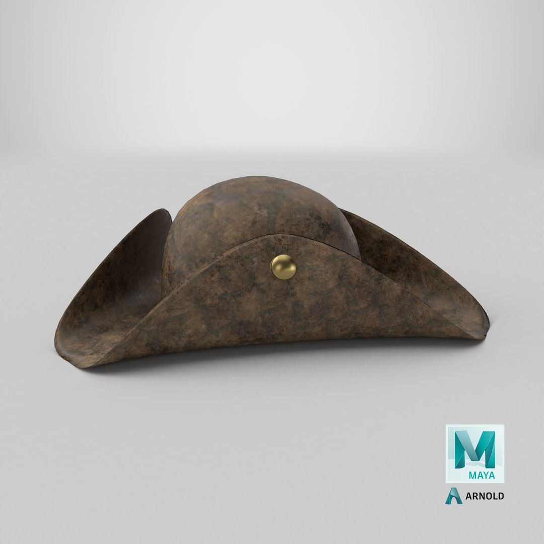 3D Leather pirate hat https://p.turbosquid.com/ts-thumb/jx/13ObqB/F0/stemcell_maya_arnold_render/png/1719325083/1920x1080/fit_q87/4469a722addb86e94fe844d0ae8901ad81976b28/stemcell_maya_arnold_render.jpg