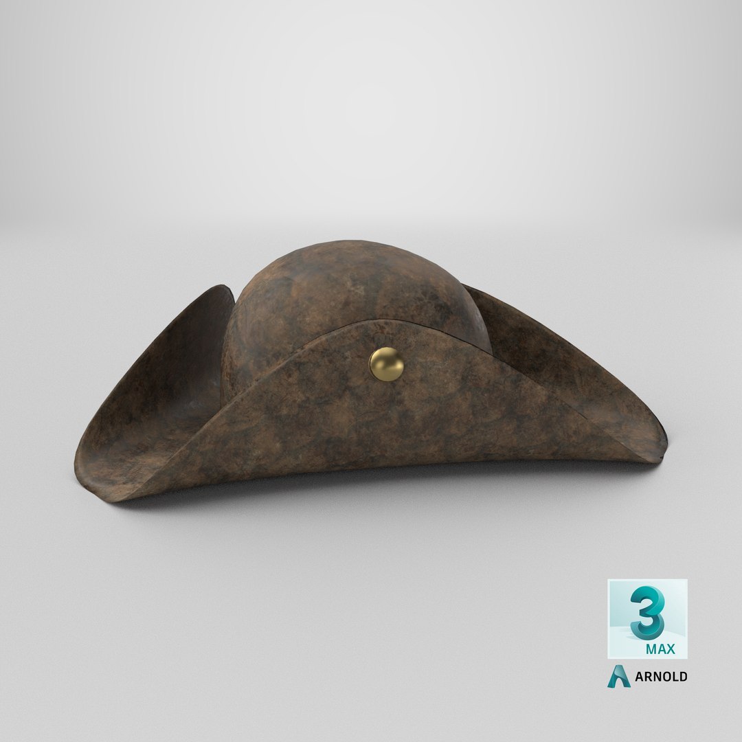 3D Leather pirate hat https://p.turbosquid.com/ts-thumb/jx/13ObqB/K7/stemcell_max_arnold_render/png/1719325093/1920x1080/fit_q87/9ea1da6e27e7f1085d76ff3b7a0c193c28f89007/stemcell_max_arnold_render.jpg