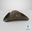 Leather pirate hat