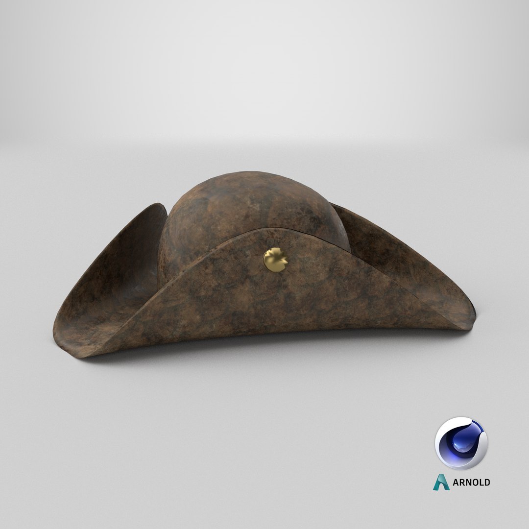 3D Leather pirate hat https://p.turbosquid.com/ts-thumb/jx/13ObqB/qY/stemcell_cinema_4d_arnold_render/png/1719325088/1920x1080/fit_q87/1a6be4df26e8be49d87c54a0be03b0d787e89fe0/stemcell_cinema_4d_arnold_render.jpg