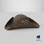 Leather pirate hat