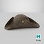 Leather pirate hat
