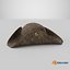 Leather pirate hat