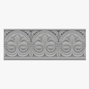 3D Gothic Ornament 070 model