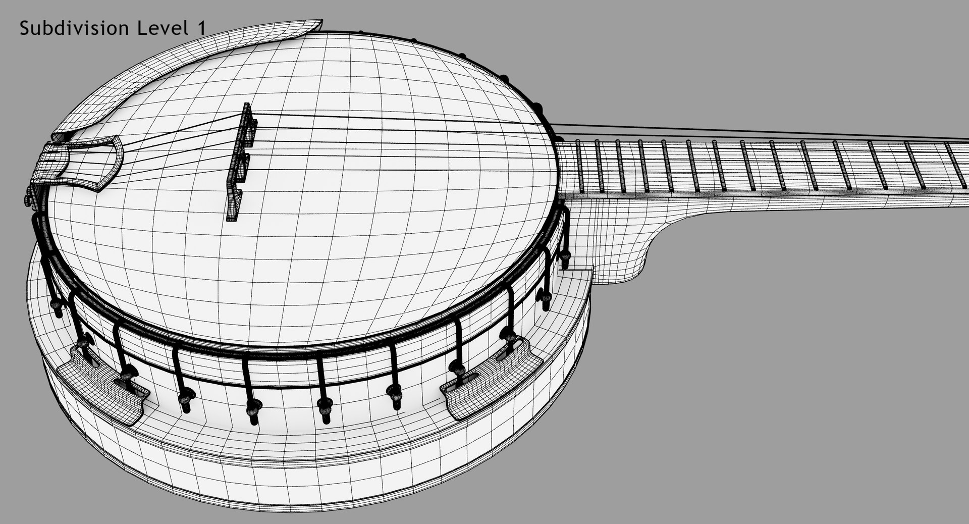 3D Banjo Instrument Music - TurboSquid 1596094