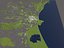 Valencia 50x50km 3D City Map