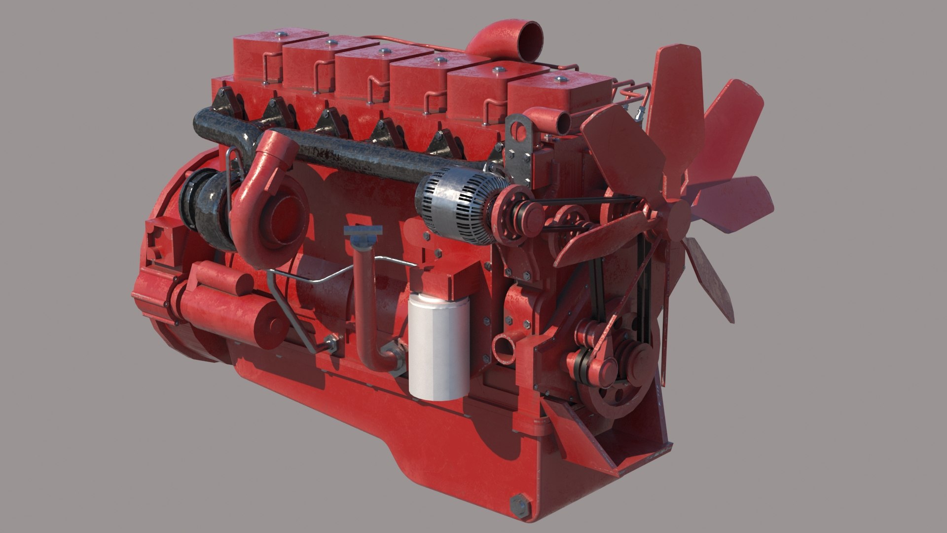 3D Cummins 6 Engine Vehicles Model - TurboSquid 1489935