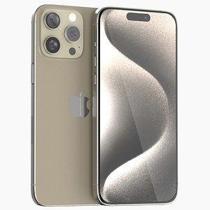 Apple iPhone 15 pro max natural titanium model