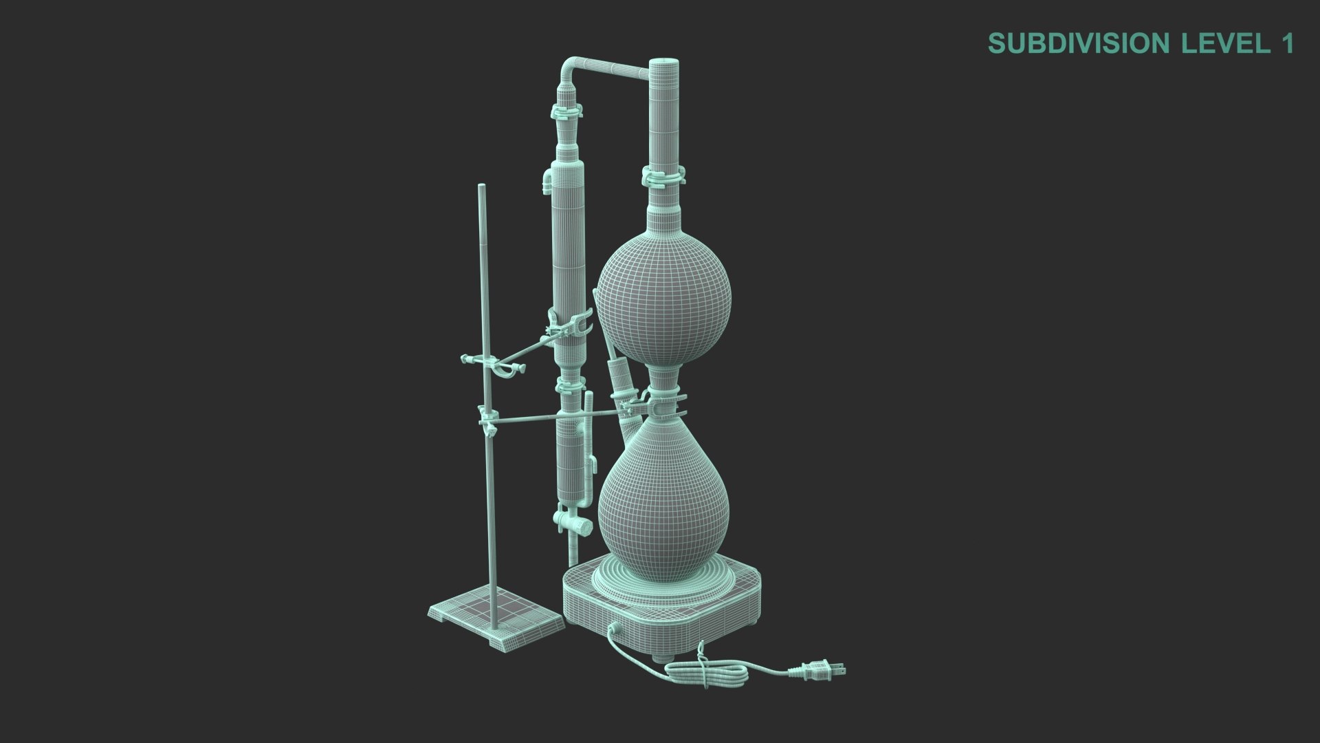 Distillation Kit 3D model https://p.turbosquid.com/ts-thumb/jx/CwJfQY/4B/wireframe0006/jpg/1639936957/1920x1080/fit_q87/f74c8c29b840a7930f83b0fd8ad8dd85a071829a/wireframe0006.jpg