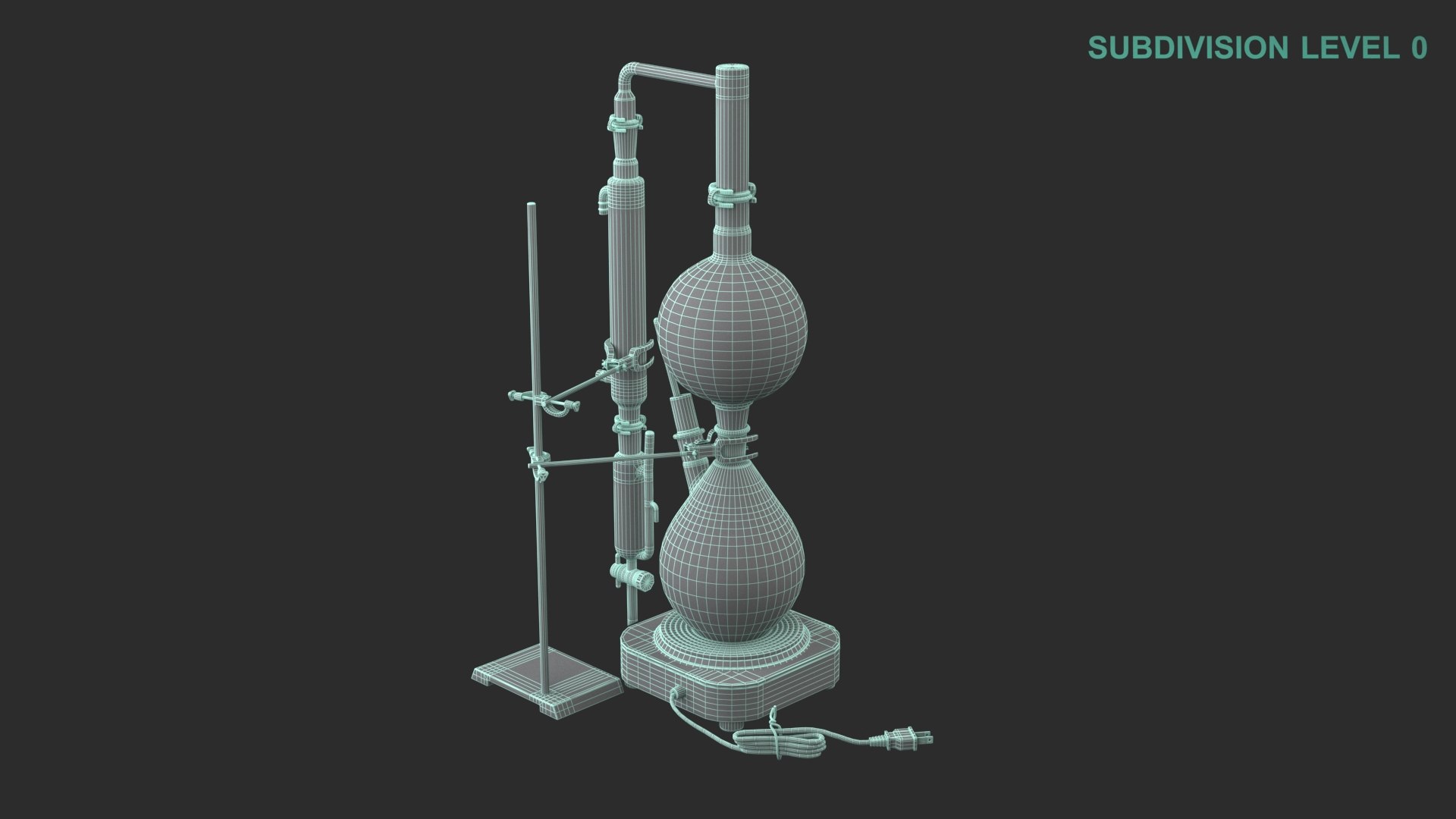 Distillation Kit 3D model https://p.turbosquid.com/ts-thumb/jx/CwJfQY/C9/wireframe0009/jpg/1639936958/1920x1080/fit_q87/029b22e593d7b7eb7fcffd6c12d29a904bec41d5/wireframe0009.jpg