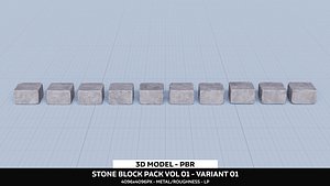 Stone Block Pack Vol 01 - Variant 01