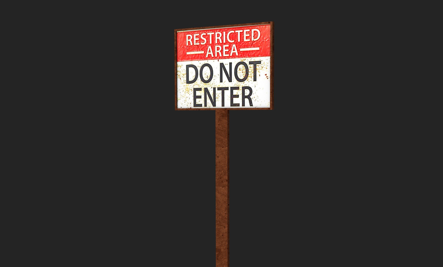 Free 3D Do Not Enter Sign Model - TurboSquid 1810295