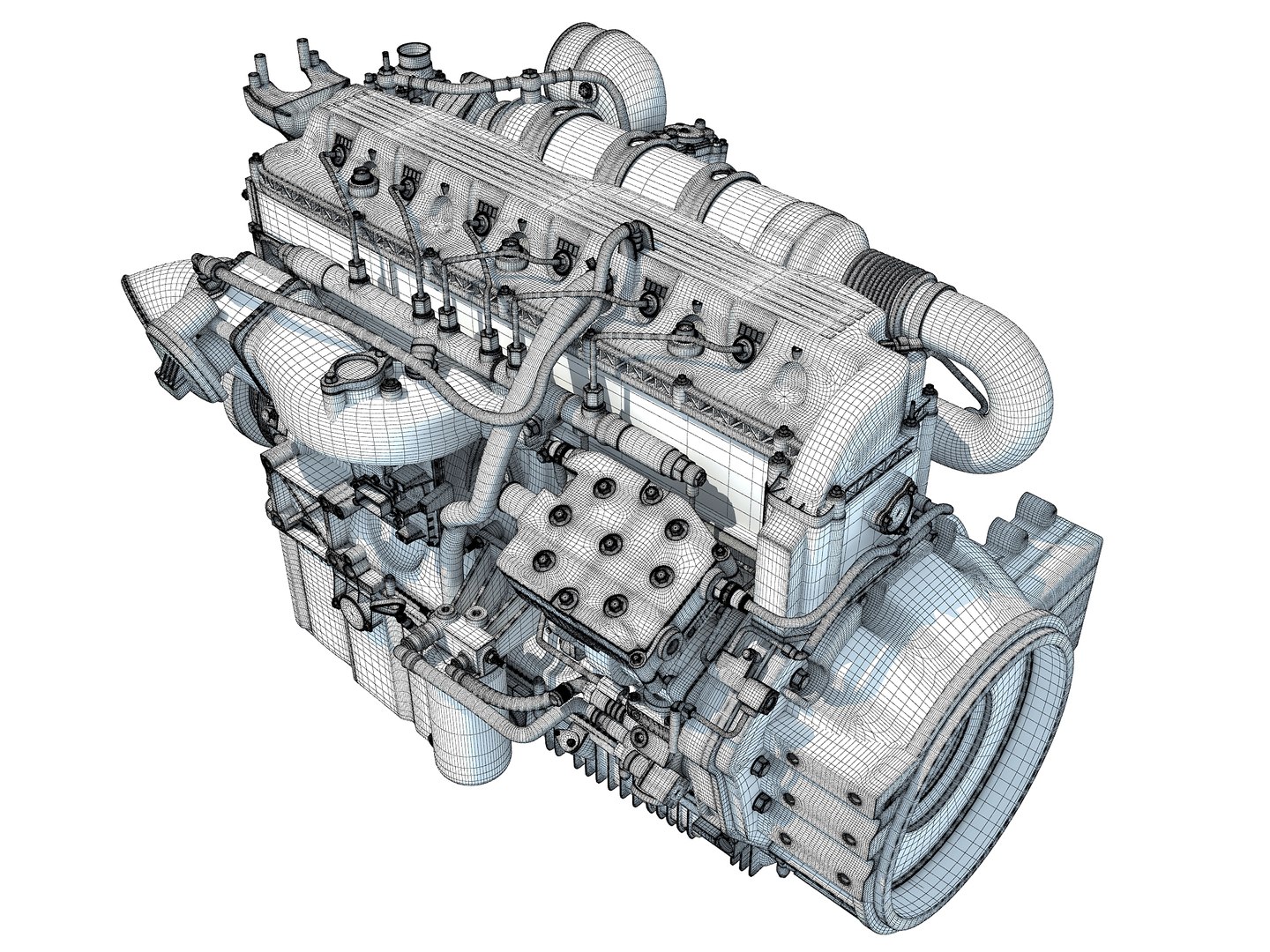 3D Heavy-duty Truck Engine - TurboSquid 1397873