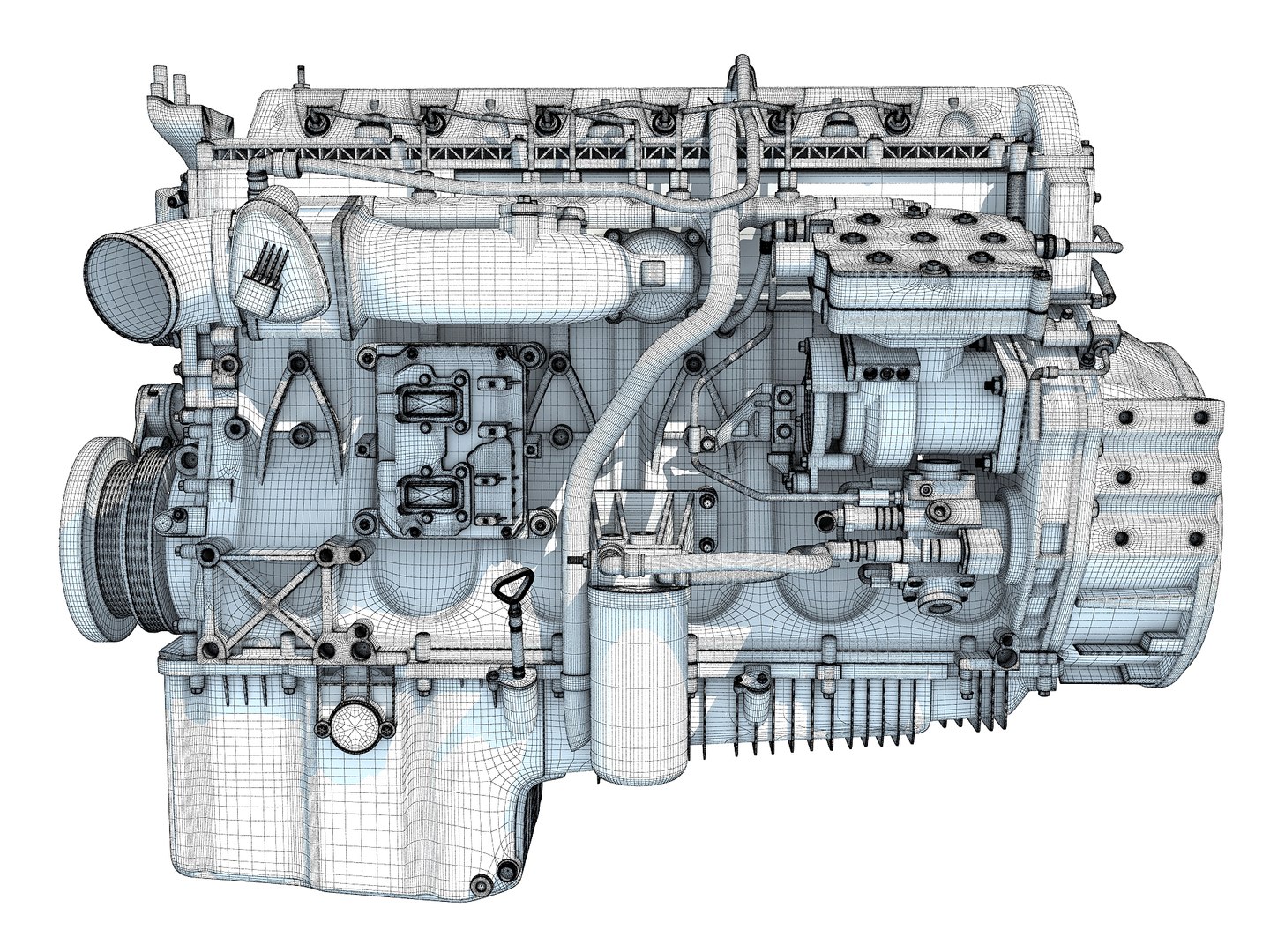 3D Heavy-duty Truck Engine - TurboSquid 1397873