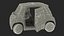 Kleines Elektroauto, einfacher Innenraum, manipuliert für Maya