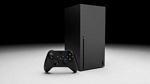 Xbox series X and Controller - low poly game ready asset 3D model