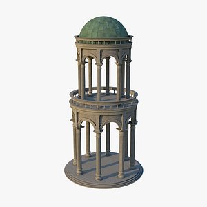 3D Fantasy Renaissance Tower model