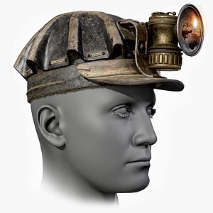 old miners helmet