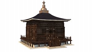 3D japanese temple
