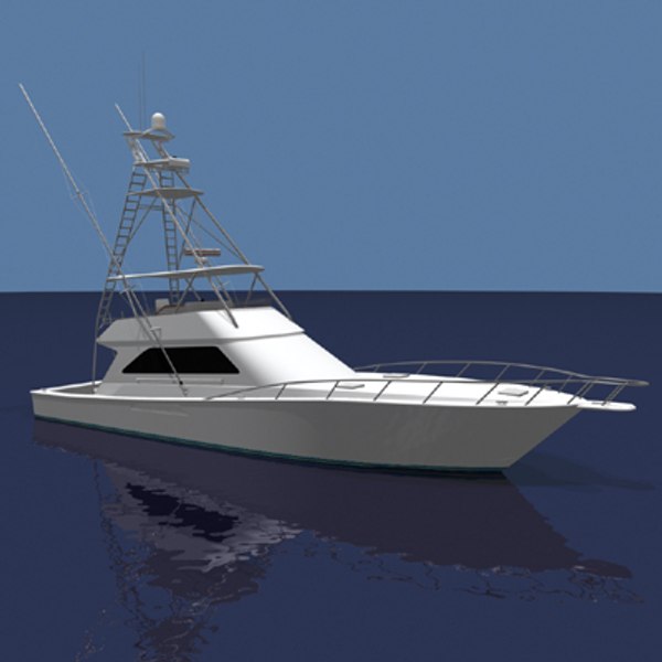 Sportfishing Boat Model 3D - TurboSquid 222354