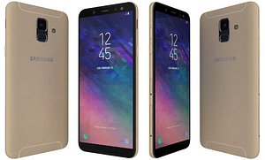 samsung galaxy a6 gold 3D