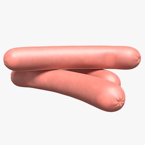 realistic sausage 3D model