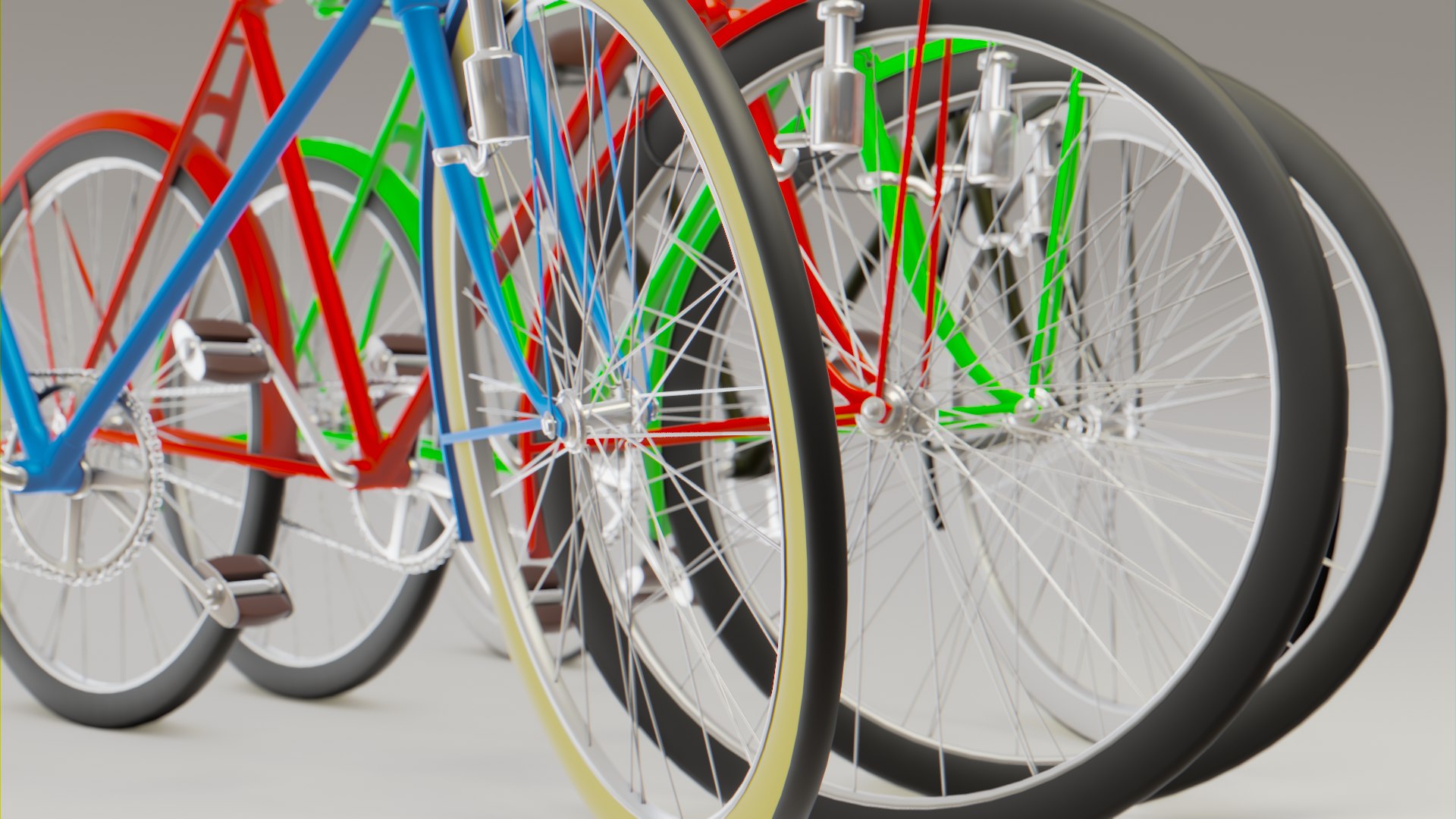 3D Vintage Bicycle Rigged Model - TurboSquid 2209513