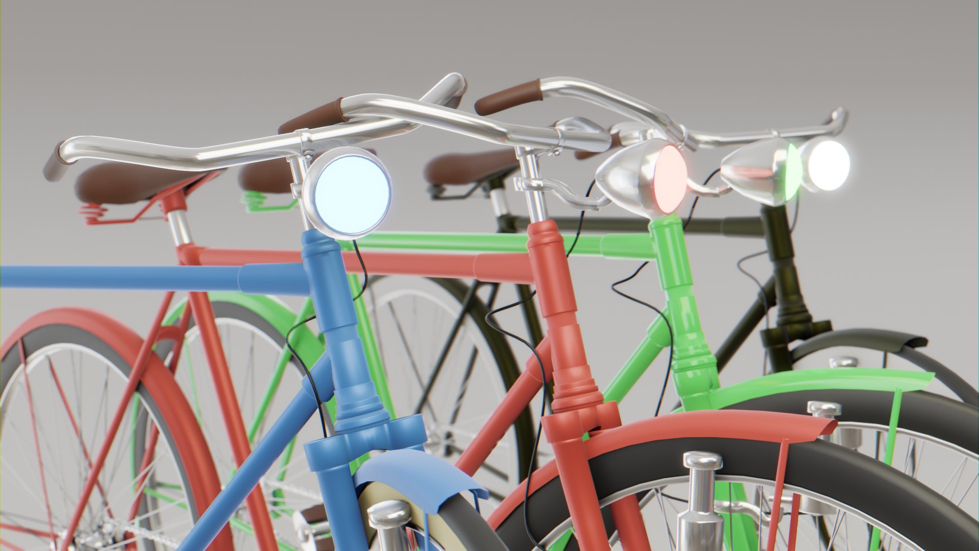 3D Vintage Bicycle Rigged Model - TurboSquid 2209513