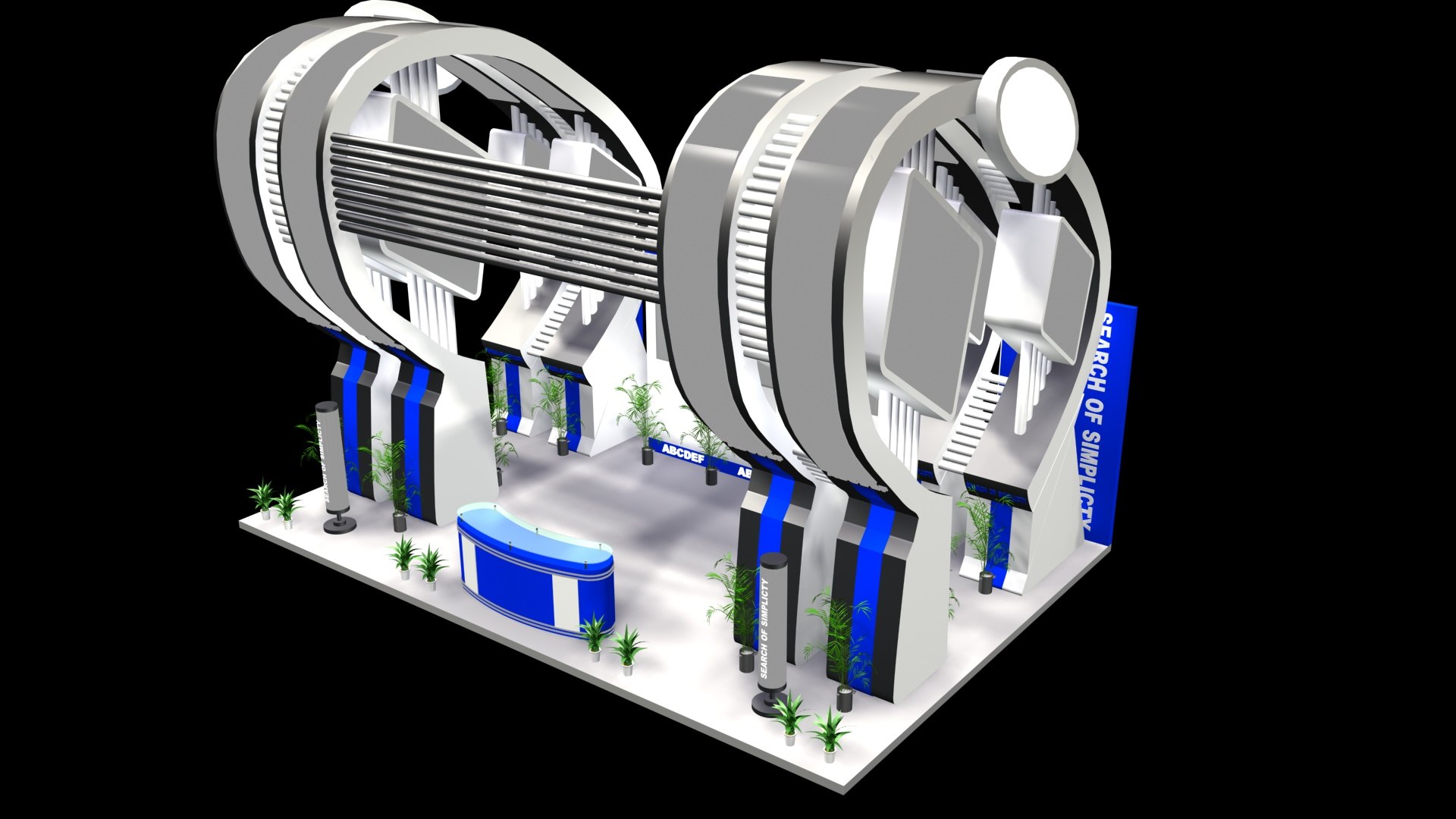 9 X 6 STAND DESIGN 3 SIDE OPEN Model - TurboSquid 1863621