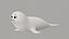 Rigged Cartoon Seal 3D model