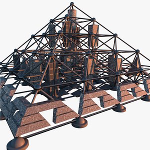 3D Shimizu Mega-city Pyramid model