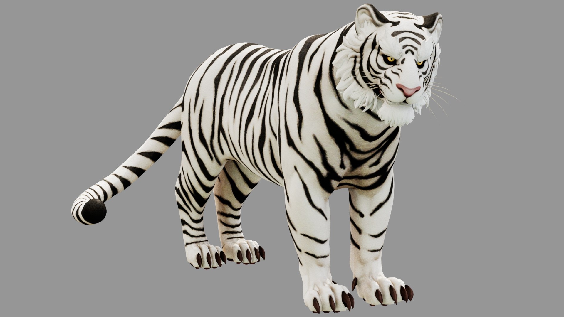 3D White Tiger - TurboSquid 2097088