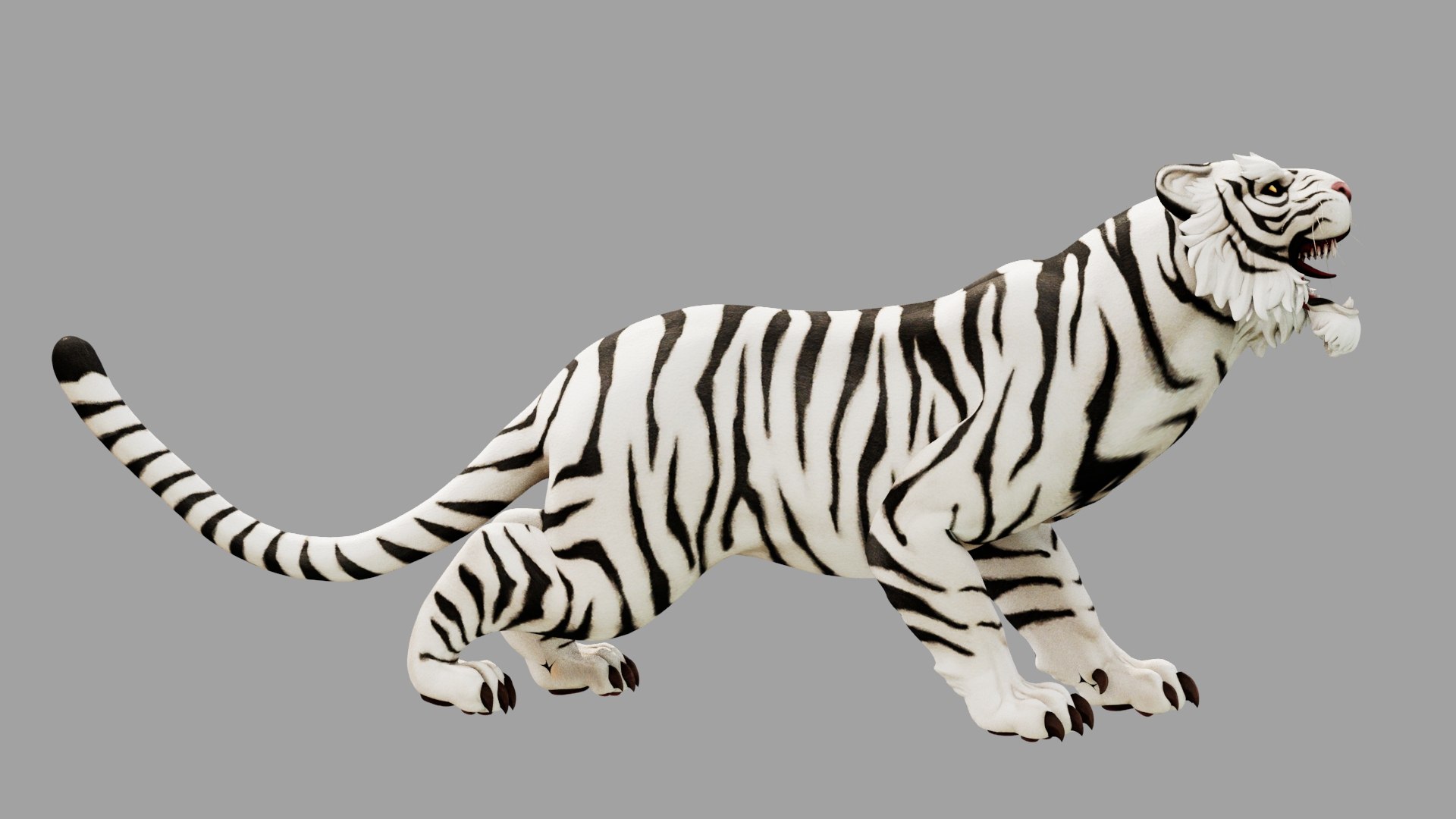 3D White Tiger - TurboSquid 2097088