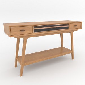 3D Mid-Century Modern Console Table Oslo model
