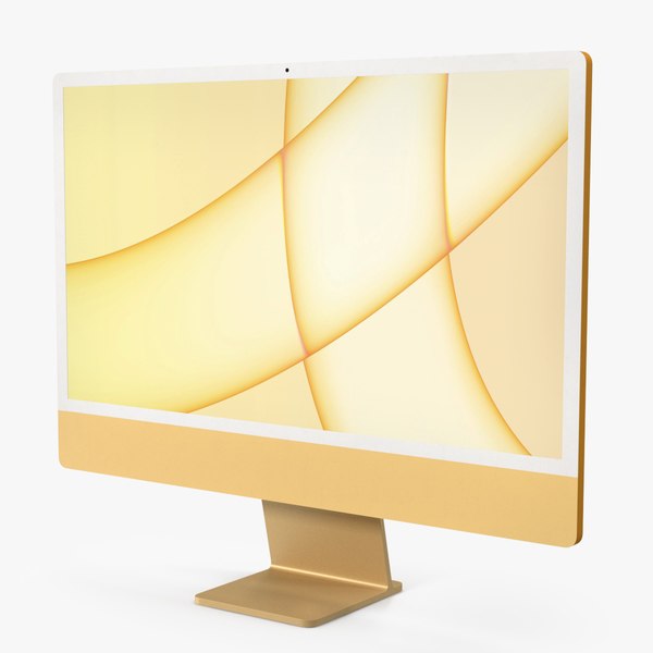 Apple iMac 2021 Yellow 3D model - TurboSquid 1753368