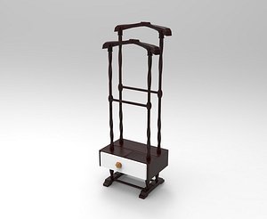 Coat Hanger Stand Design 3 - 3D Model Low-poly