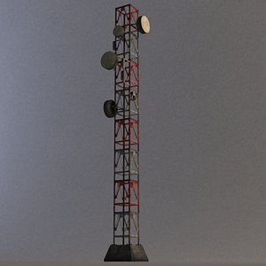 radio tower modular 3d max