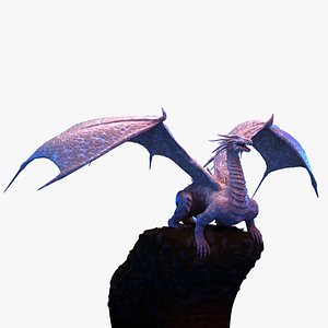 3D model dragon winged
