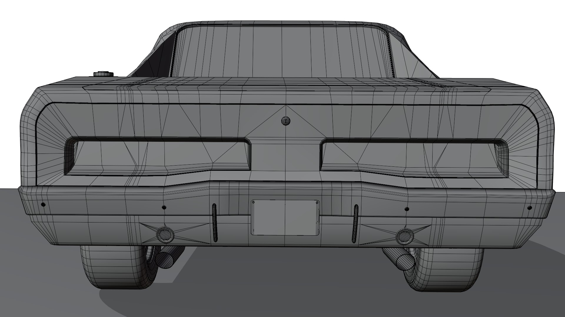 3D Classic Muscle Car Animation And Game-Ready - TurboSquid 2345415